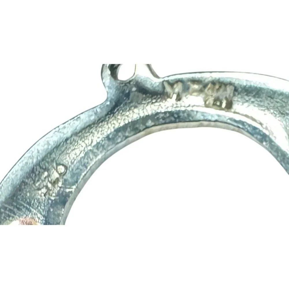 Southwestern Handcrafted 925 Sterling Silver Turquoise Dangle Hoop Earrings 14g - Picture 4 of 5